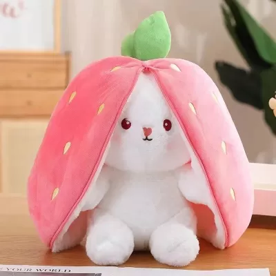 عروسک طرح خرگوش میوه ای مدل توت فرنگی